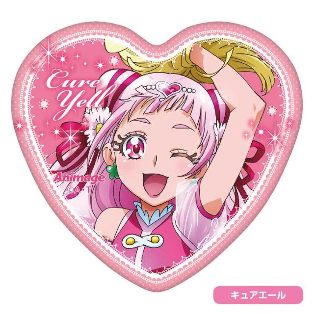 応募者全員サービス】『HUGっと！プリキュア』ハート型缶バッジセット