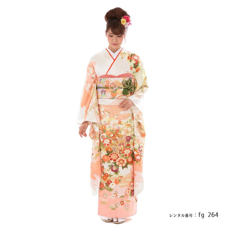 成人式用振袖レンタル（fg_264）吉澤友禅 吉田簑助 吉慶御所車】節目の