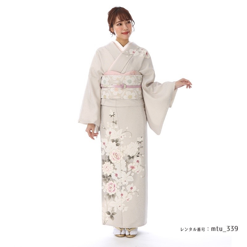 訪問着】淡く上品な色合わせ、モダンさと季節を問わずに装える重宝な