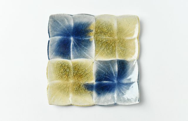 雪ノ浦裕一 31 琥珀釉花形三方皿 ｜ 暮らしのうつわ花田 和食器 通販