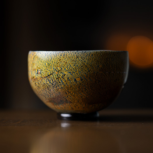 ガラス抹茶茶碗 | 凛彩茶碗（KOK-334） 作家「岸本耕平」
