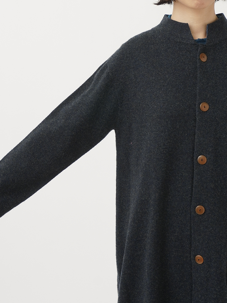 12Gラムウールボイル ロングカーディガン