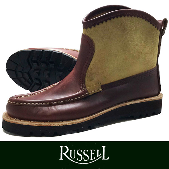 RUSSELL MOCCASIN ラッセルモカシン KNOCK A BOUT BROWN/CAMEL (paper