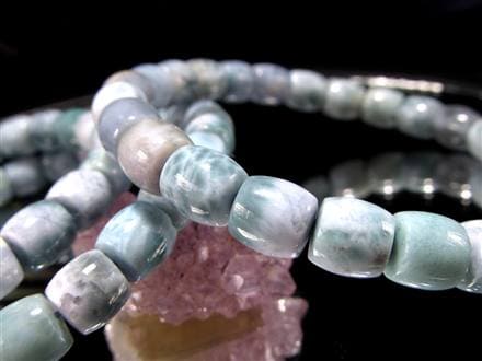 ☆個性引き立つチューブ型☆濃密な紫美！波模様鮮やか☆幻のラリマー