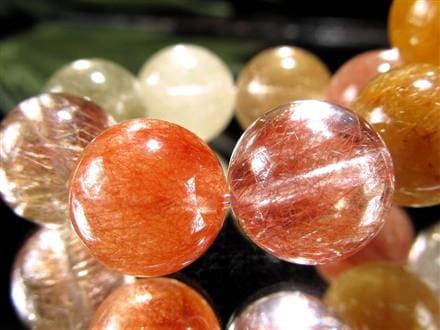 極彩ルチル】5色の福禄寿ルチル◇運気MAXルチル！「幸福・富貴・長寿