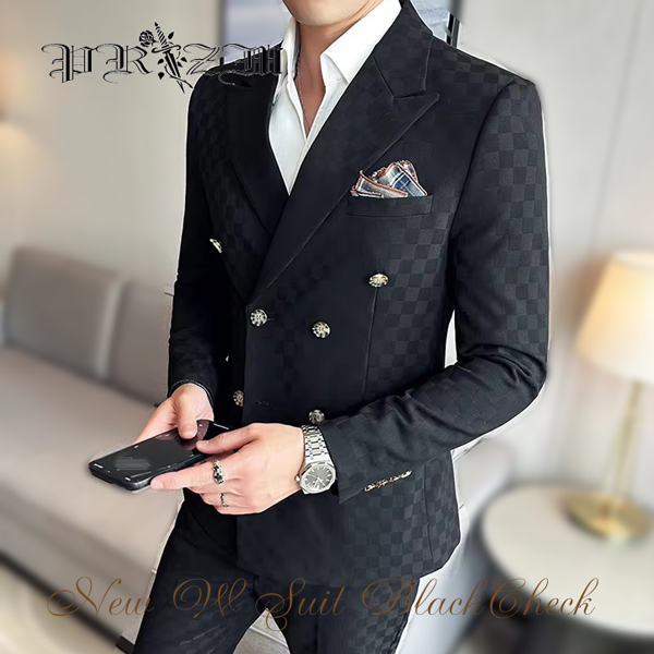 W BlackCheck Suit W ダブルスーツ