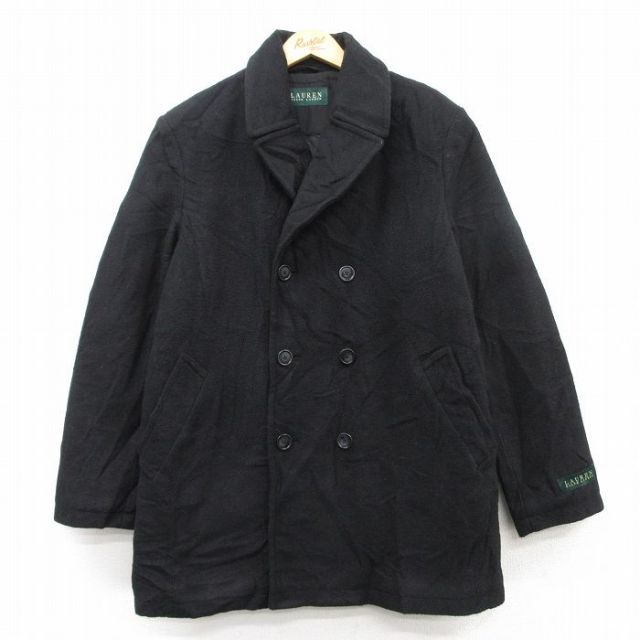 古着通販 L☆古着 ラルフローレン 長袖 ブランド ウール ピーコート P