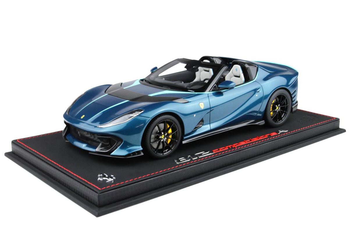 BBR P18209RV 1/18 Ferrari 812 Competizione A Blu Capri（ケース付
