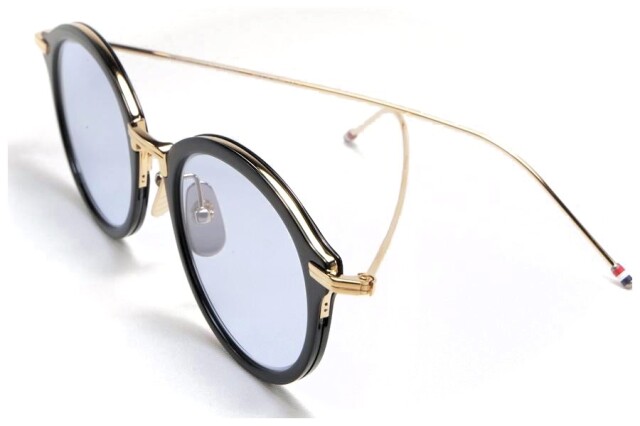 THOM BROWNE トムブラウン 眼鏡 UE0908A 001 49 Black ブラック BLUE LENS