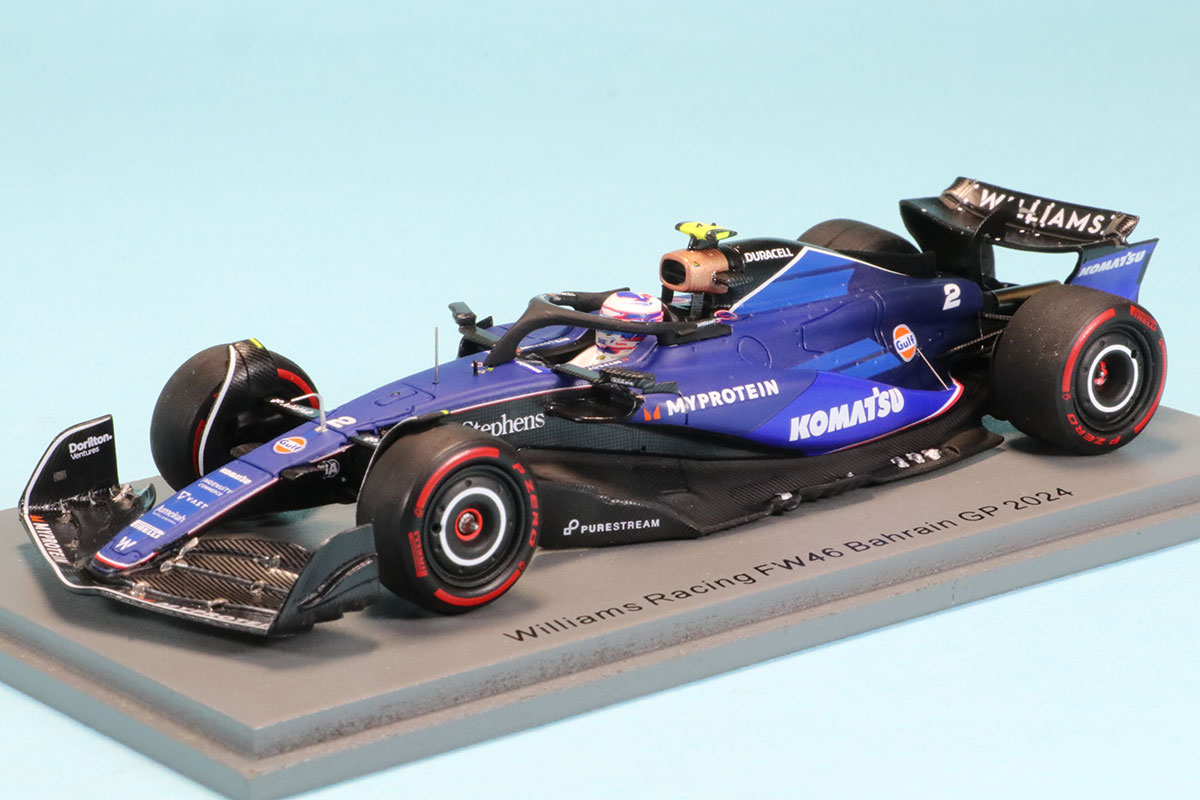 スパーク 1/43 ウィリアムズ FW46 バーレーンGP 2024 L.サージェント