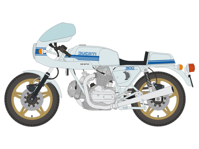 ブルースタッフ 1/12 デカール ドゥカティ 900SS タミヤ対応 12-027