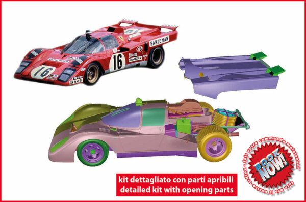 タメオ 1/43 メタルキット フェラーリ 512M ルマン 1971 No.16 MTG006