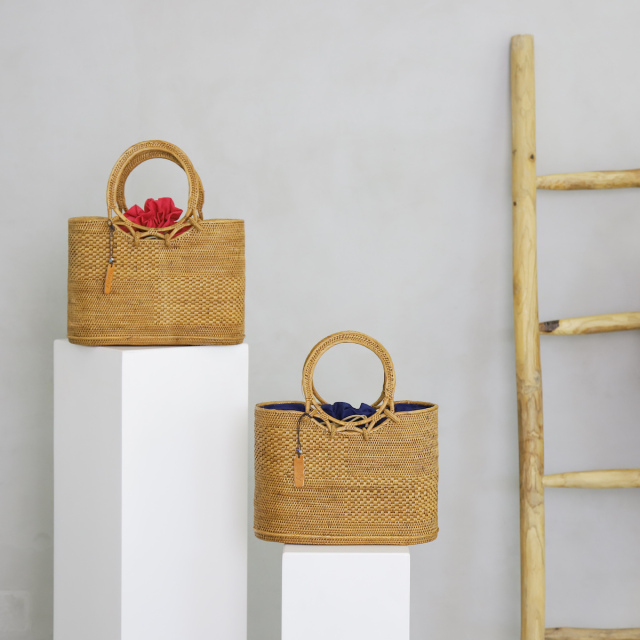 サライバッグ Lサイズ (NAB530) Rosily(ロージリー) バリ島 アタかご