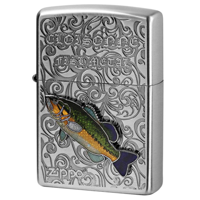 Zippo ジッポー ブラックバス ヴィンテージ 七宝メタル 淡水魚 Vintage