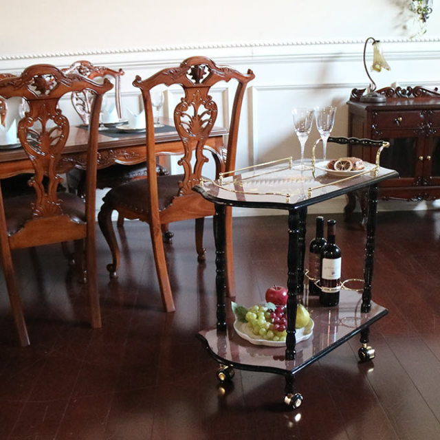 イタリアンスタイル 象嵌ワゴン 組立式｜おしゃれ家具通販 Y-KAGU