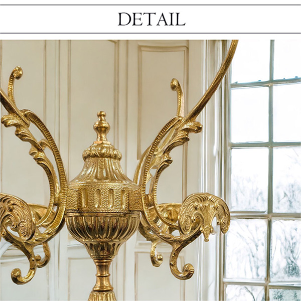 イタリア製 ハンガーポール ハンガーラック 輸入家具 チーク真鍮