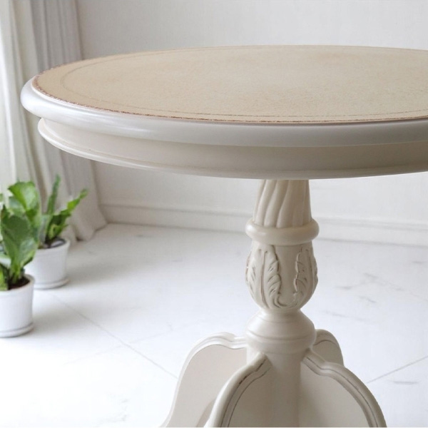 ヨーロピアンクラシック ラウンドサイドテーブル(コーヒーテーブル