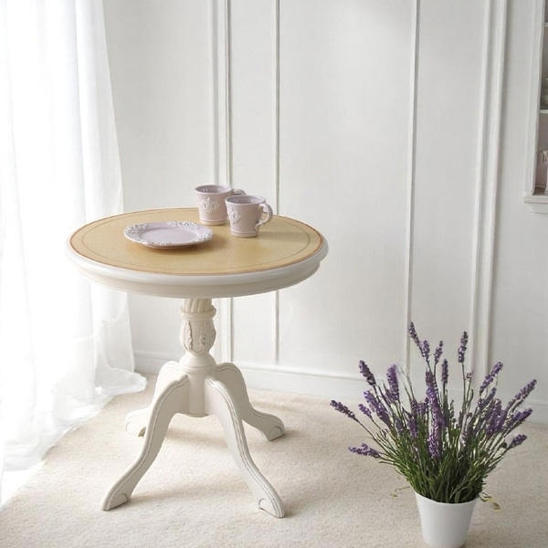 ヨーロピアンクラシック ラウンドサイドテーブル(コーヒーテーブル