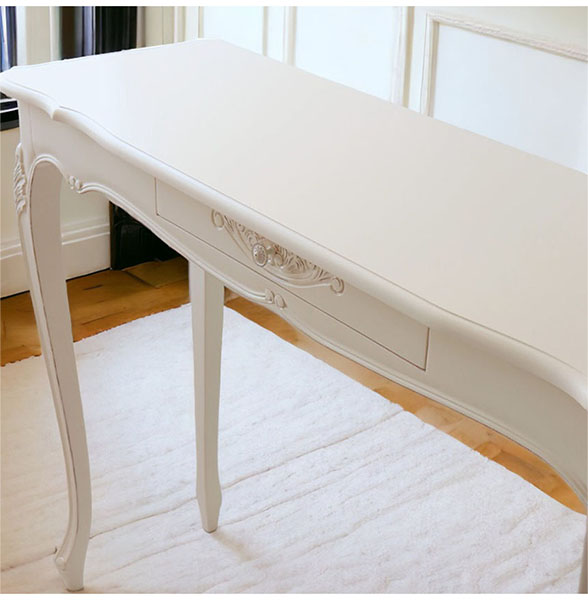 カウンターテーブル 幅135cm｜ヨーロピアンクラシックホワイト