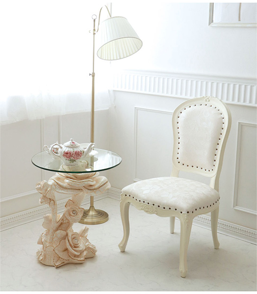 ダイニングチェア 輸入家具 猫脚 PVC おしゃれ アンティーク調