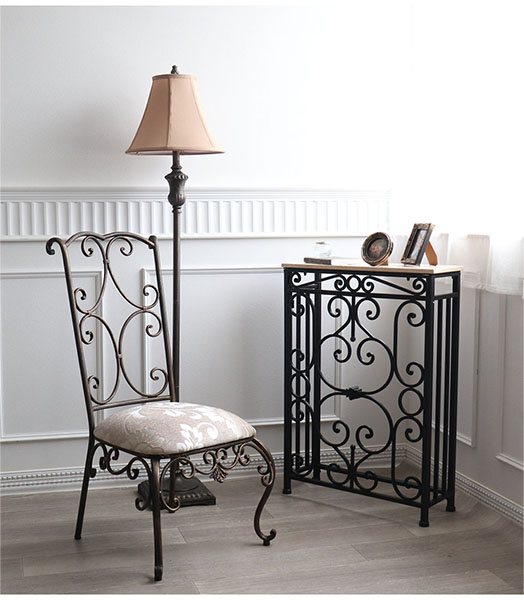 大理石使用 アイアンコンソール アンティーク調 おしゃれ 輸入家具