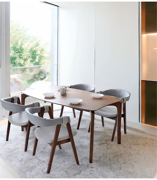 ダイニングチェア ウォールナット 2脚入り おしゃれ アームチェア 北欧
