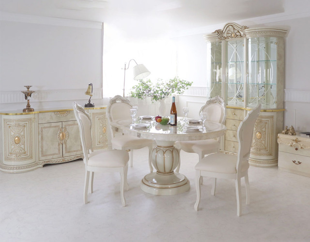 高級イタリア家具 レオナルド(REONARD) ショーケースキャビネット（3枚