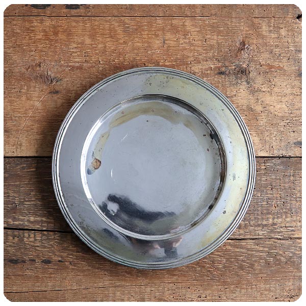 イギリス アンティーク シルバープレート トレイ/銀メッキ/お盆/盛皿