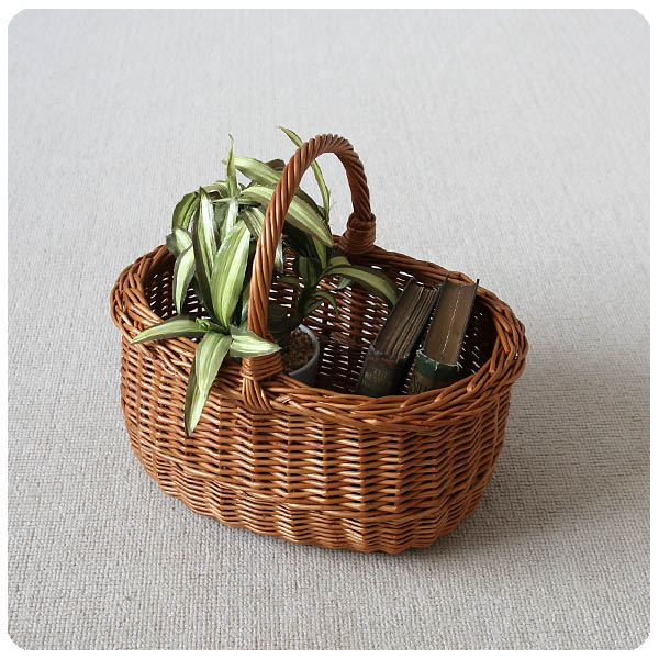 イギリス アンティーク バスケット 籐製 ラタン かご 雑貨 カントリー