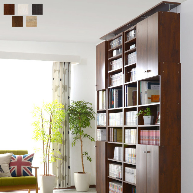 天井つっぱり本棚 スラスト 幅60cm 奥行26cm オープンタイプ 【00-131