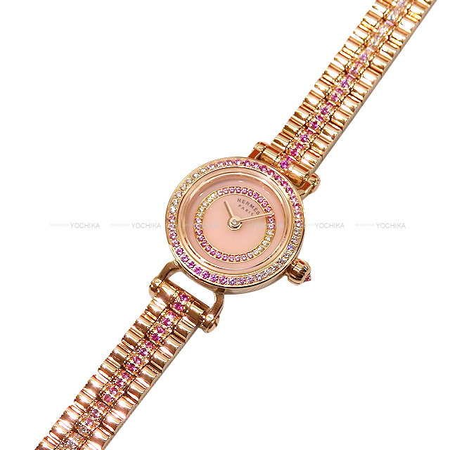 HERMES エルメス 腕時計 フォーブルウォッチ ミニ ダイヤ付き Au750