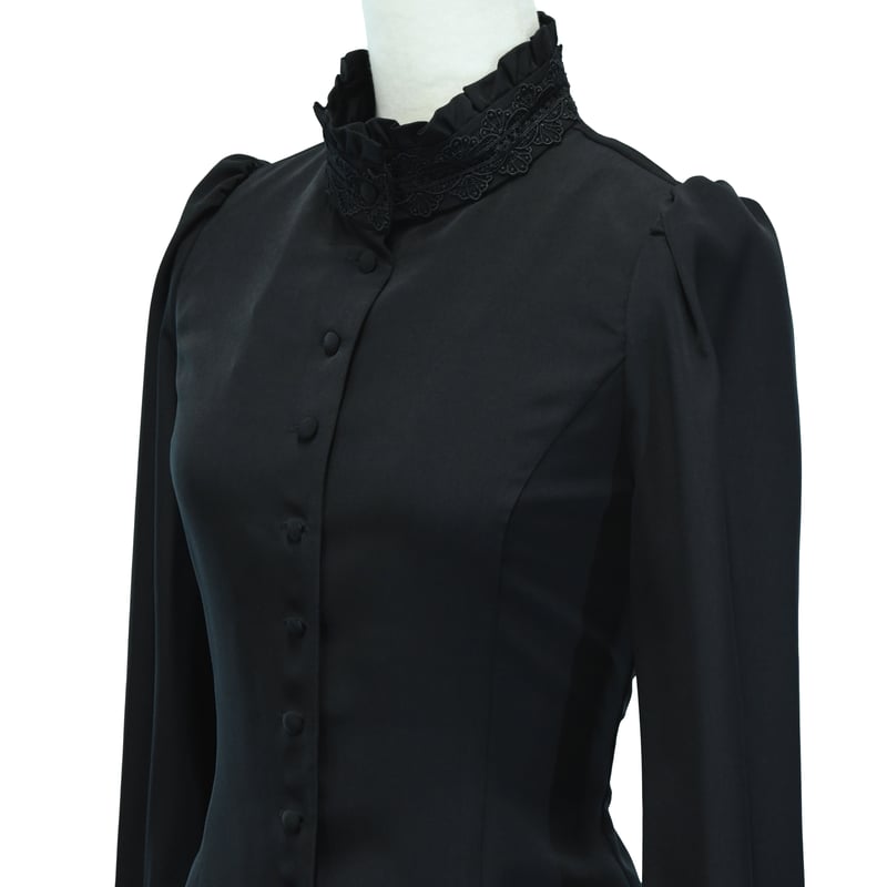 ○予約○スタンドカラーリボンジャボブラウス | Sheglit MiDiom online