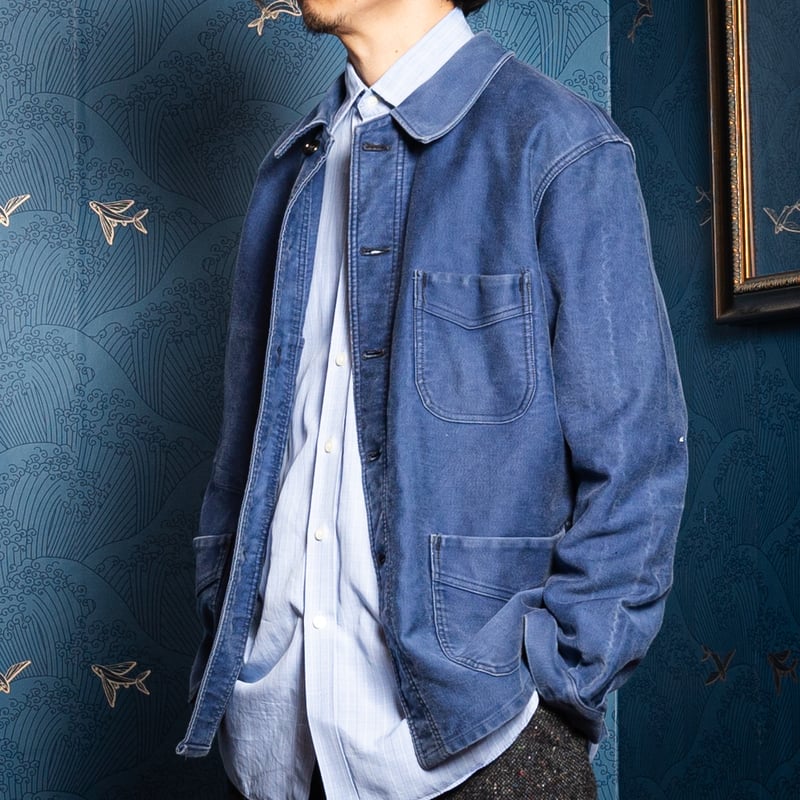 40s-50s France Vintage Adolphe Lafont Blue Mole