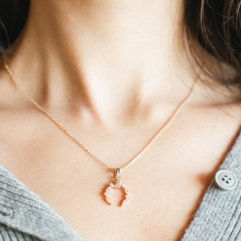 Diamond Horseshoe Necklace Top - Saeko edition