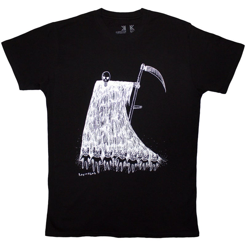 公式新品】 RADIOHEAD - GRIM REAPER BLACK レディオヘッドTシャ