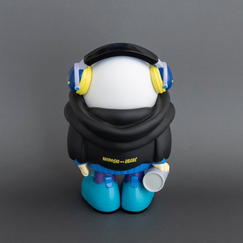 ヘッドホンおばけちゃんソフビ[BLACK] | ななしのおばけちゃん