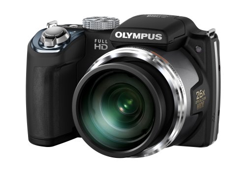 OLYMPUS SP 720UZ Digital Camera 14.0MP CMOS 26X Zoom 26mm Black