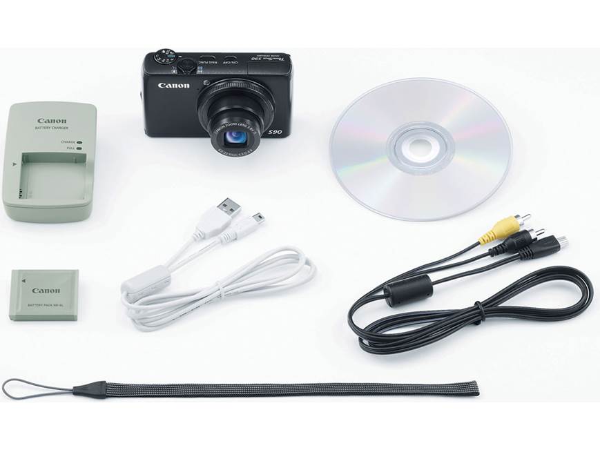 Canon PowerShot S90 10-megapixel digital camera with 3.8X optical