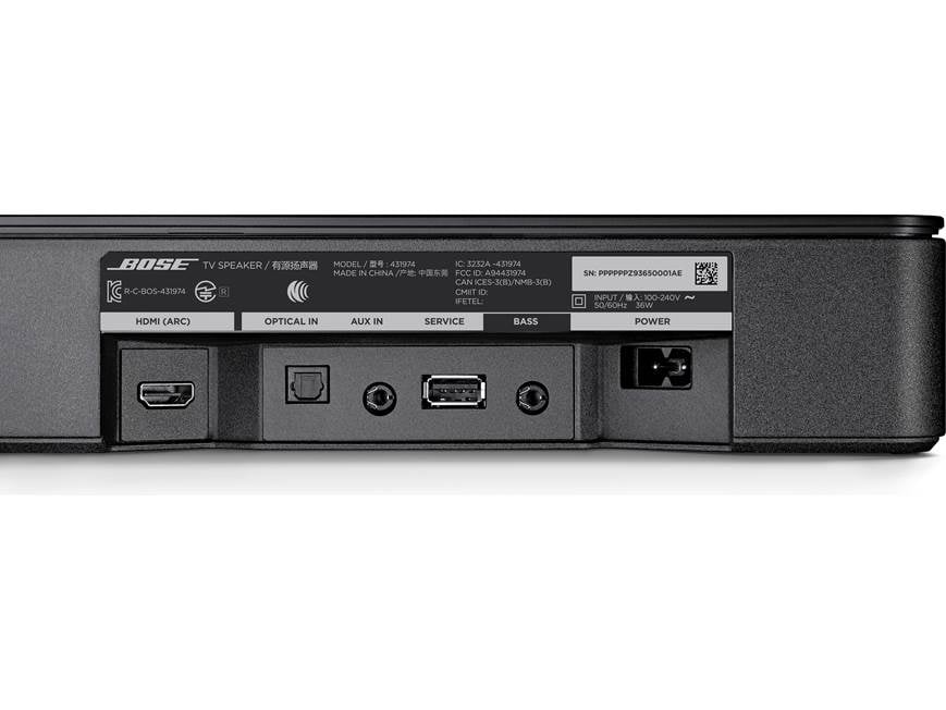 Bose TV Speaker Powered 3-channel sound bar with Bluetooth® at