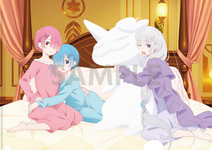 Re:ゼロ「氷結の絆」3週目入場者プレゼントはエミリア・レム・ラムのA4