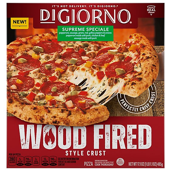 Digiorno Frozen Wood Fired Pizza Supreme - 17.1 OZ - safeway
