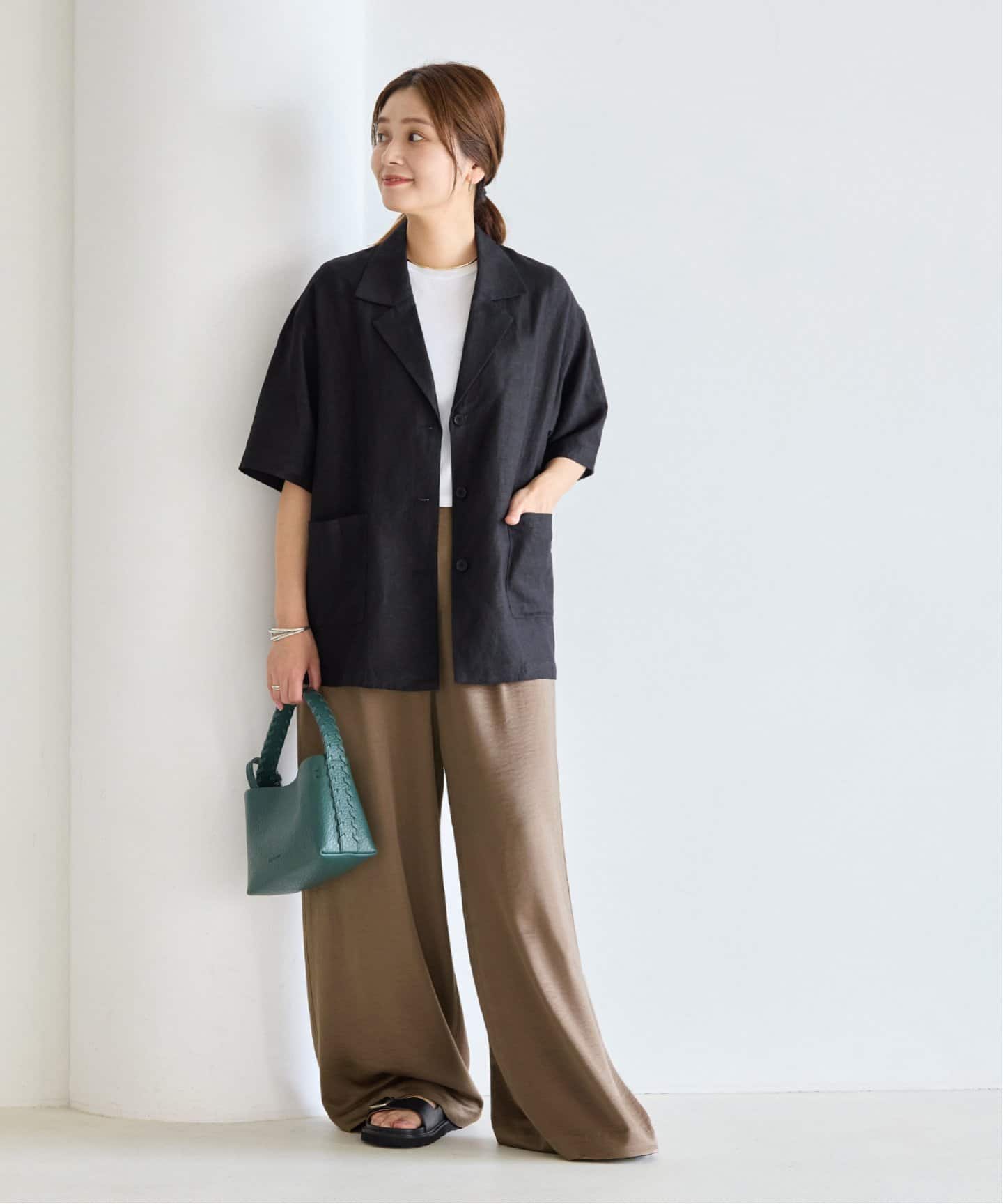 ヴィンテージサテンワイドパンツ（その他パンツ）｜JOURNAL STANDARD