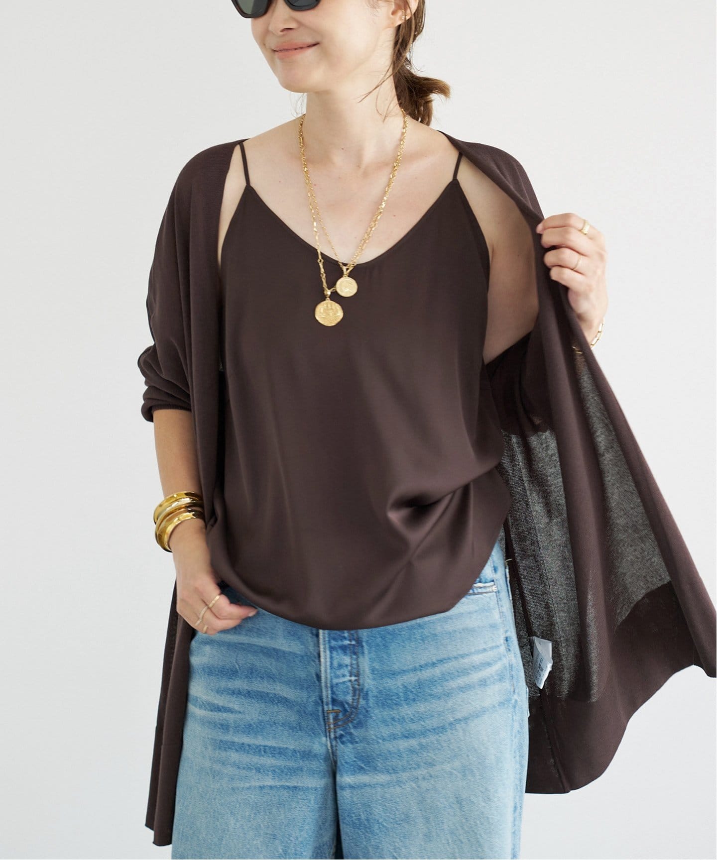 追加 SILK SATIN キャミソール（シャツ／ブラウス）｜Deuxieme Classe