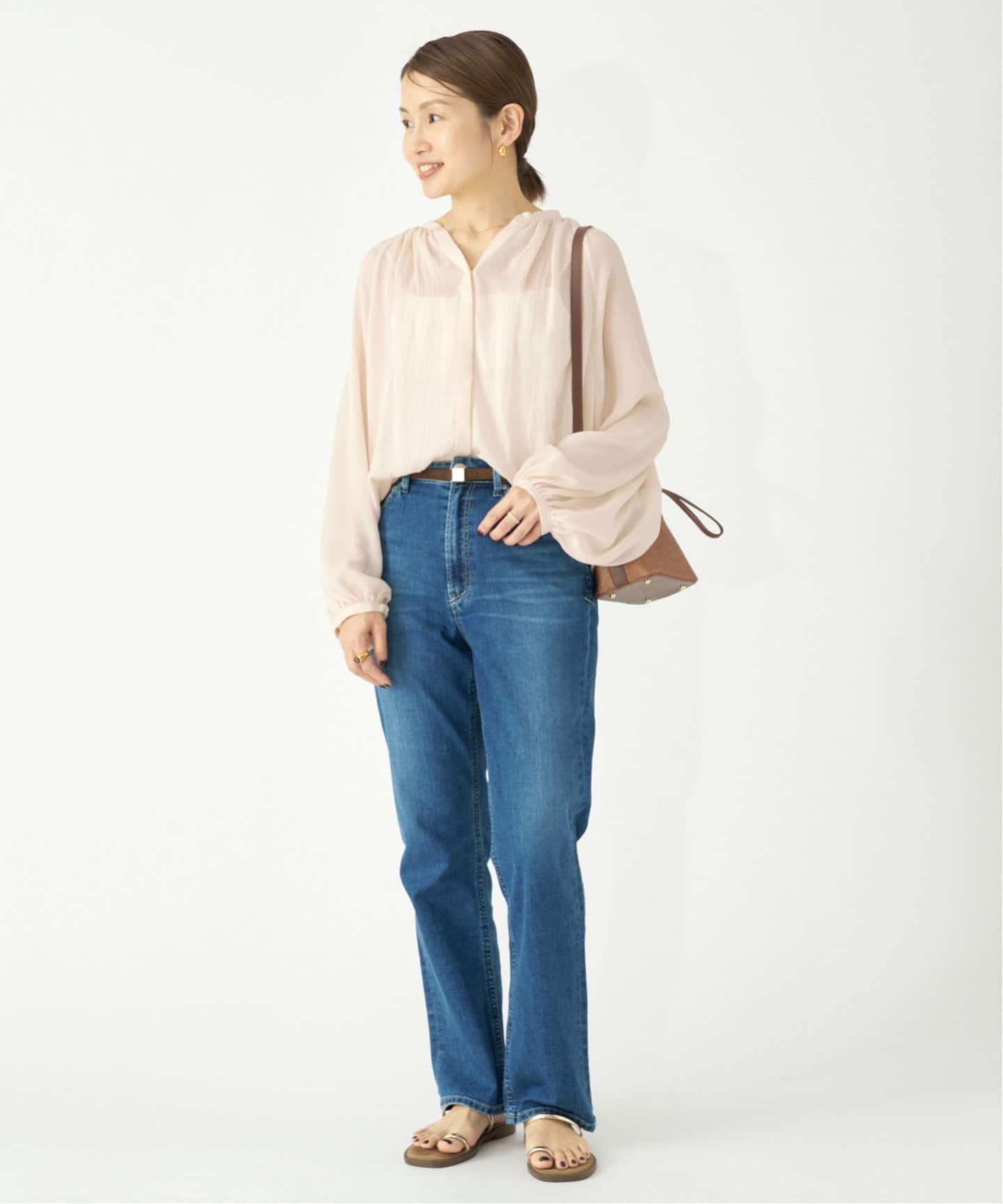 シアージョーゼット ギャザーブラウス（シャツ／ブラウス）｜IENA