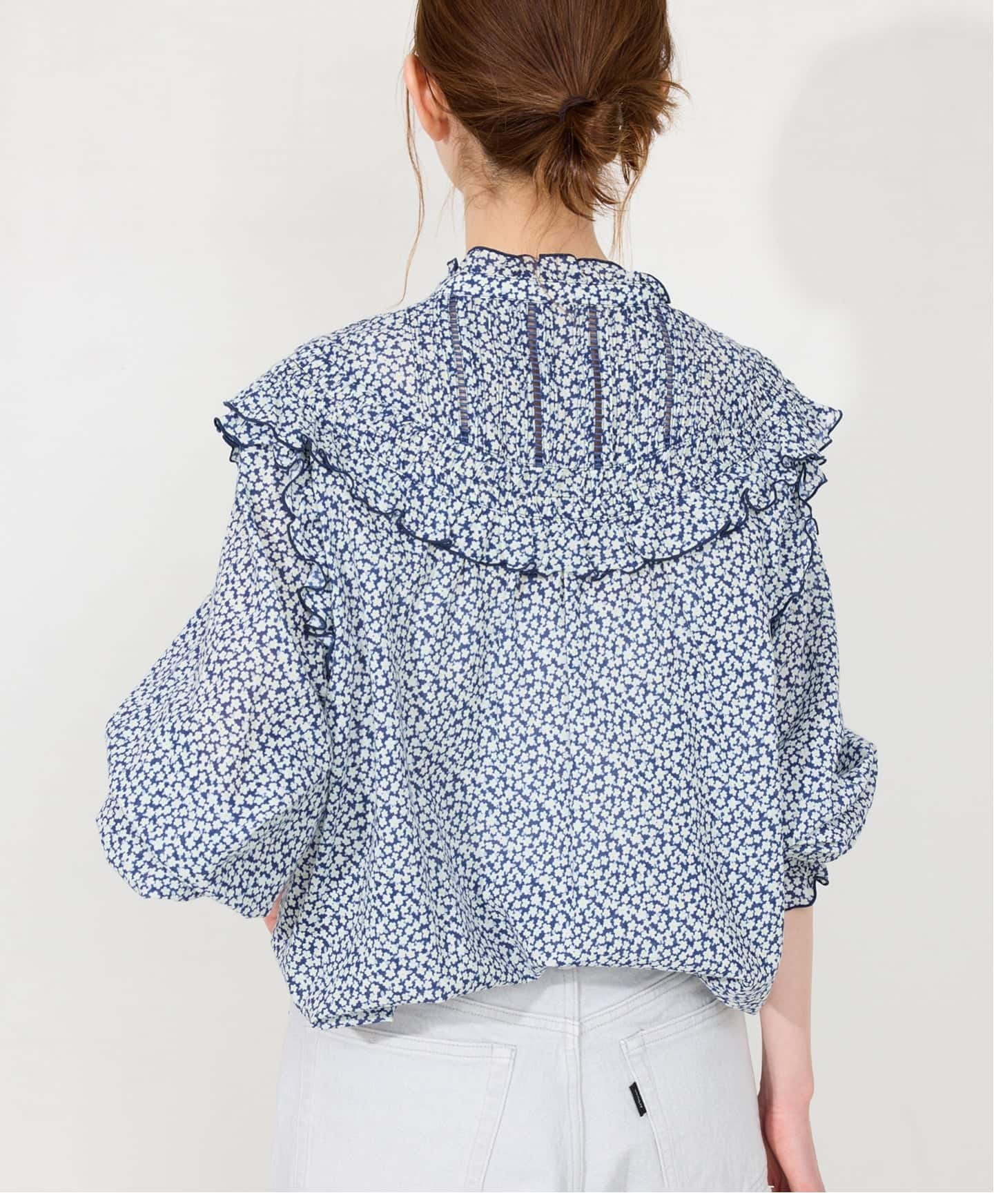 WEB限定》フリルピンタックブラウス（シャツ／ブラウス）｜SLOBE IENA