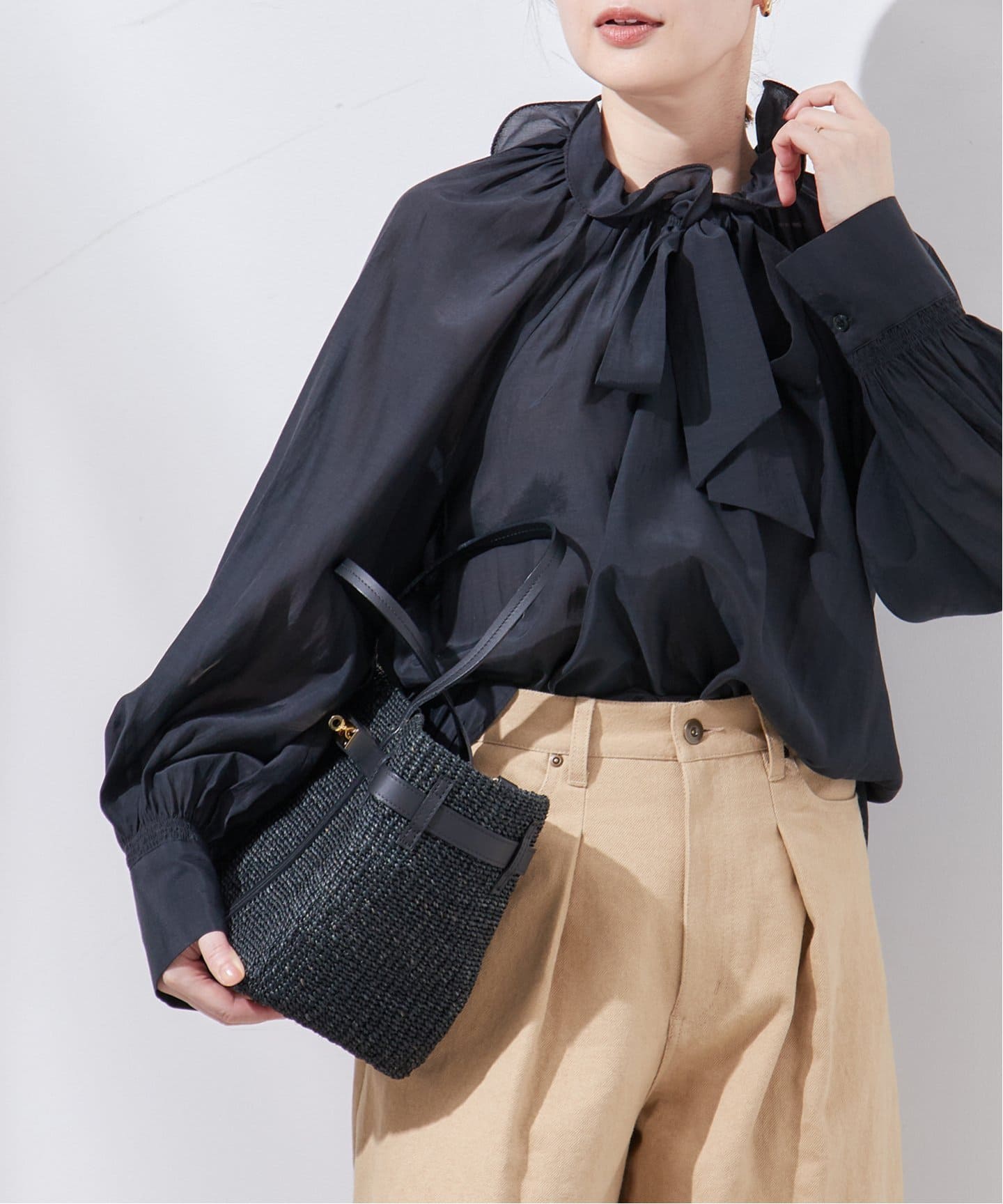 SP】フリルカラーリボンブラウス（シャツ／ブラウス）｜JOURNAL