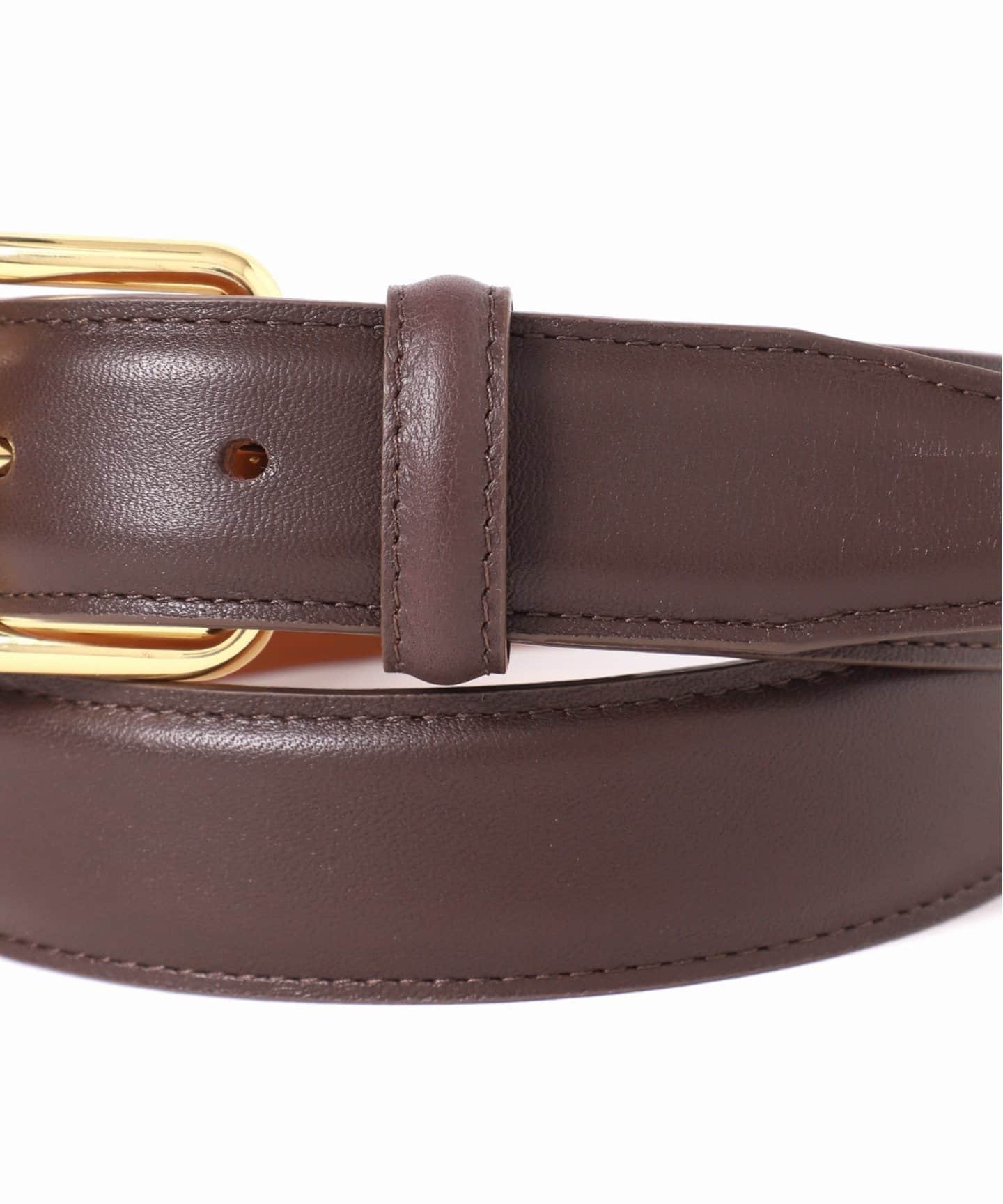 追加6》【MAISON BOINET】30 mm belt in nappa leather lined cru