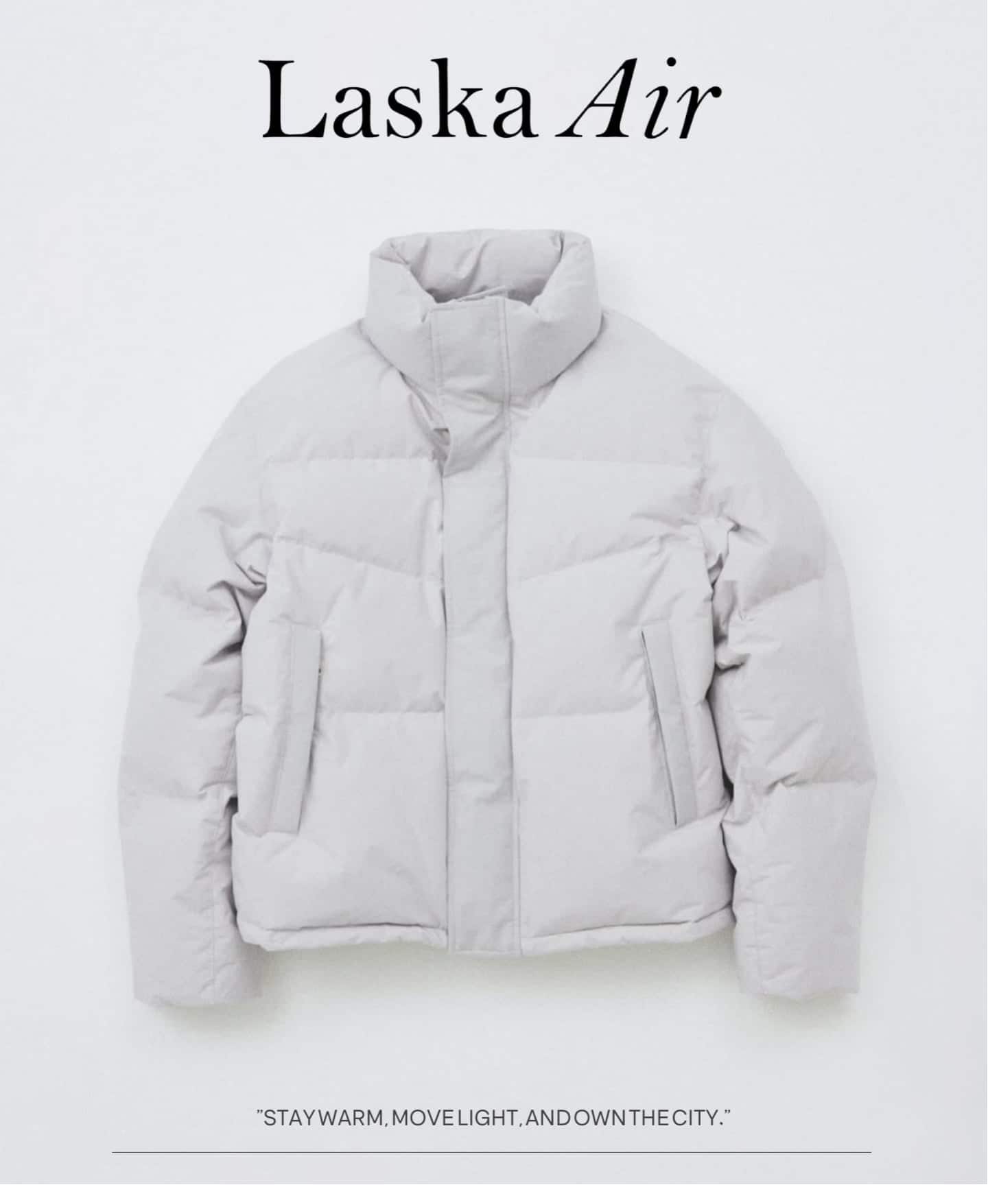 LASKA air / ラスカ エアー ショート スタンド グース ダウン（ダウン