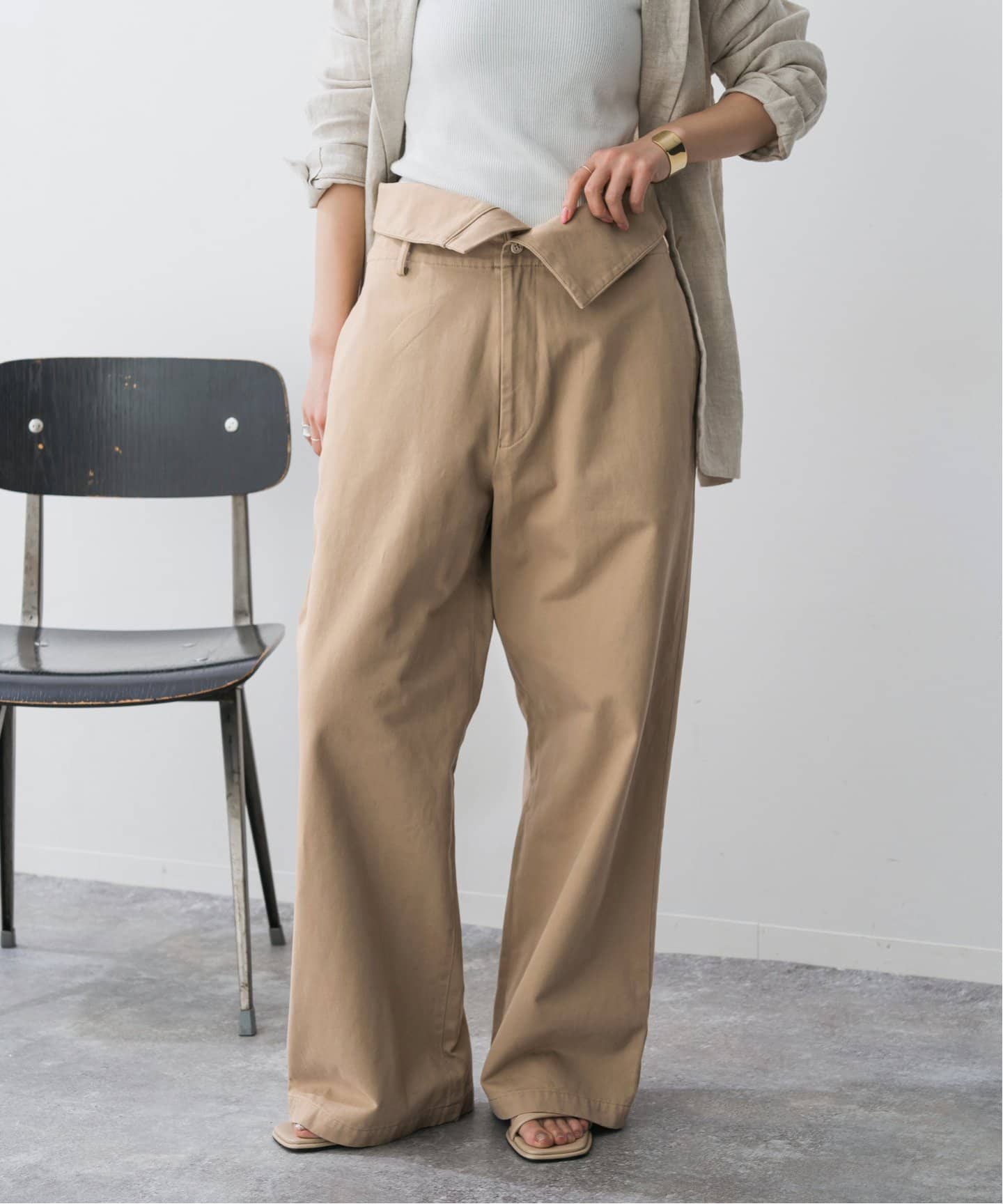 Higuchi*S2WAYハイウエストパンツ（チノパンツ）｜Spick and Span