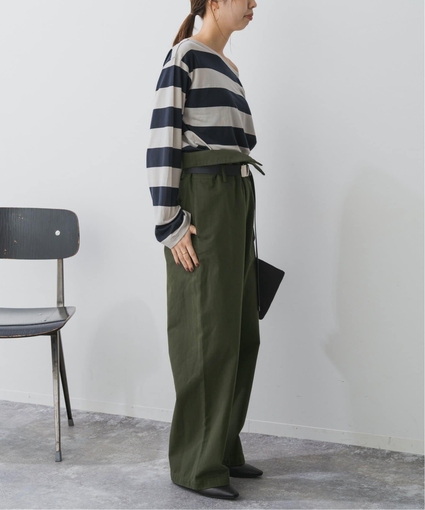Higuchi*S2WAYハイウエストパンツ（チノパンツ）｜Spick and Span
